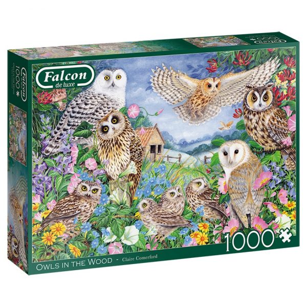 FALCON OWLS IN THE WOOD 1000PC