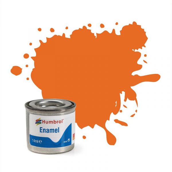 46 Orange Matt - 14ml Enamel Paint