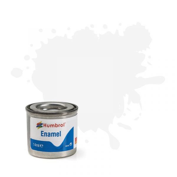 130 White Satin - 14ml Enamel Paint