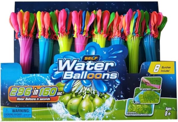 Colorful Quick Fill Water Balloons 296pcs